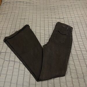 SHEIN Charcoal Wide Leg Jeans